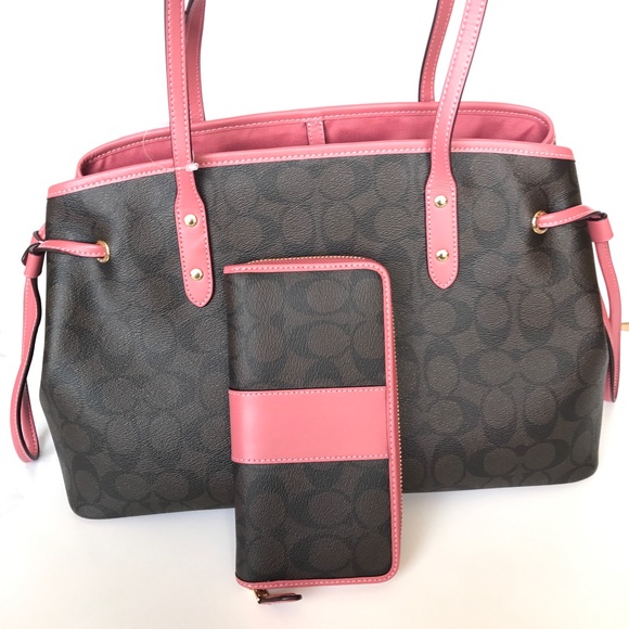 ❤️🌷coach carryalldrawstring tote set/shoulder bag - Picture 5 of 8